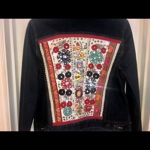 Embellished jean jacket